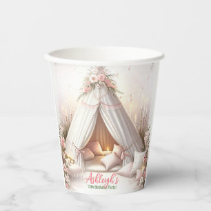 Gobelets En Papier Jeu de pyjama doux Jeu de jeune fille Dormir Anniv