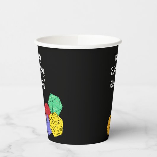 Gobelets En Papier Jeu RPG Dice, Conseil, Jeux d'Imaginaire (Gauche)