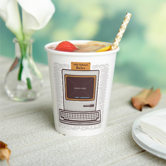 Gobelets En Papier Jeu sur PC ancien