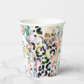 Gobelets En Papier Jeune, sauvage & TROIS animaux Safari 3e anniversa (Droite)