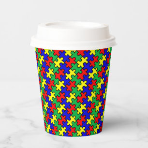 Gobelets En Papier Jigsaw Puzzle Motif sans joint-22675