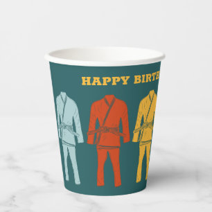Gobelets En Papier Jiu Jitsu BJJ Sujet Personnalisé