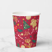 Gobelets En Papier Joie de Noël (Verso)