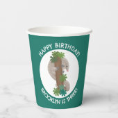 Gobelets En Papier Joli anteater pangolin personnalisé anniversaire (Verso)