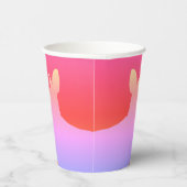 Gobelets En Papier Joli Avec L'Art Du Lapin Accentué (Droite)