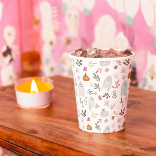 Gobelets En Papier Joli baby shower motif d'halloween fantaisiste