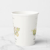 Gobelets En Papier Joli Baby shower Vélo Hérisson Cultivé Localement (Droite)