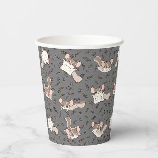 Gobelets En Papier Joli Cartoon Glider à sucre (Verso)