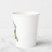 Gobelets En Papier Joli chat avec boisson matcha (Gauche)