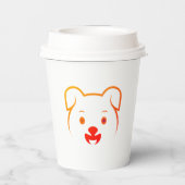 Gobelets En Papier Joli chiot (Verso)