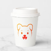 Gobelets En Papier Joli chiot (Recto)