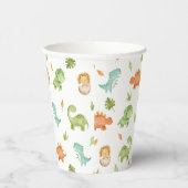 Gobelets En Papier Joli Dinosaures Party T-Rex Brontosaurus (Droite)