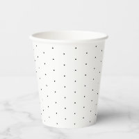 Joli élégant noir blanc petit motif pois