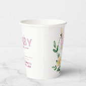 Gobelets En Papier Joli Fleur sauvage dans le Baby shower de Bloom (Droite)