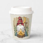 Gobelets En Papier joli gnome rôti d'évier de camping (Recto)