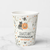 Gobelets En Papier Joli Halloween Ghost Spooktacular Anniversaire Déc (Verso)