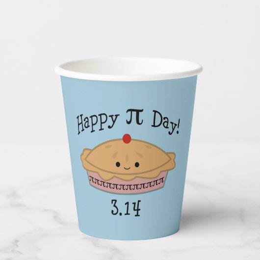 Gobelets En Papier Joli Joyeux Pi Day ! (Recto)