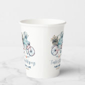 Gobelets En Papier Joli lapin de Pâques à vélo (Droite)