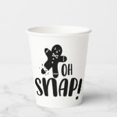 Gobelets En Papier Joli Noël de Noël Oh Snap (Verso)