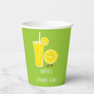 Gobelets En Papier Joli pied de citron vert Nom