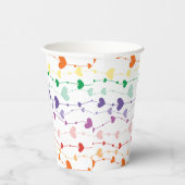 Gobelets En Papier Joli Rainbow Hearts Enfants Motifs (Droite)
