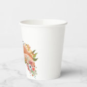 Gobelets En Papier Joli renard aquarelle (Gauche)