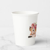 Gobelets En Papier Joli renard aquarelle (Droite)