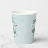 Gobelets En Papier Joli requin Océan Enfants d'anniversaire (Droite)