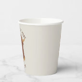 Gobelets En Papier Joli, shaggy Design de vache Highland (Gauche)