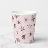 Gobelets En Papier Joli Stars De Geo Rose - motif. (Verso)