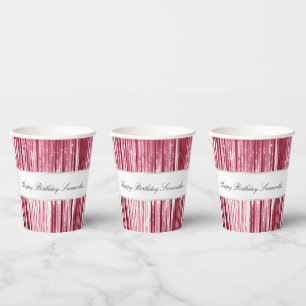 Gobelets En Papier Joli Tinsel De Glam Rose