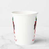 Gobelets En Papier Jolie fête de Noël des Howlidays Dachshund Chig (Droite)