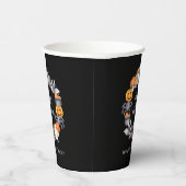 Gobelets En Papier Jolie fête d'Halloween noir (Droite)