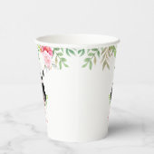 Gobelets En Papier Jolie fille rose florale Baby shower d'ours Panda (Droite)