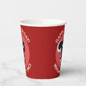 Gobelets En Papier Jolie jupe personnalisées caricature anniversaire (Gauche)