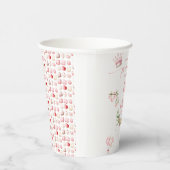 Gobelets En Papier Jolie petite princesse gâteau rose 1er anniversair (Droite)