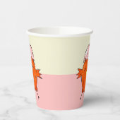 Gobelets En Papier Jolie poussette de Pâques avec Dessin d'oignon (Gauche)