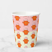 Gobelets En Papier Jolie poussette de Pâques avec Motif de lunette (Gauche)