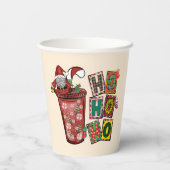 Gobelets En Papier Jolie Scandinave Santa Claus Gnome - Coupe de Noël (Verso)