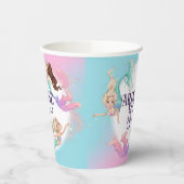 Gobelets En Papier Jolies Petites Tasses En Papier De Sirènes (Gauche)