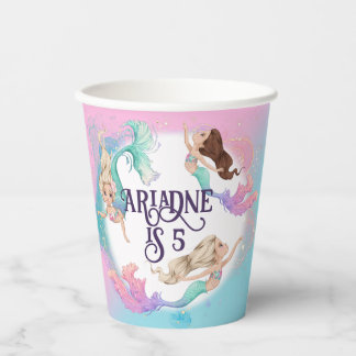Gobelets En Papier Jolies Petites Tasses En Papier De Sirènes