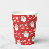 Gobelets En Papier Jolly Noël Père Noël (Verso)