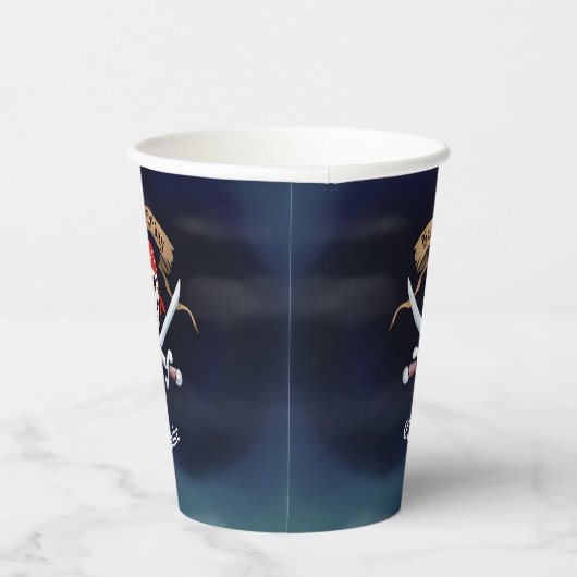 Gobelets En Papier Jolly roger Pirate anniversaire (Droite)