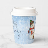 Gobelets En Papier Jolly Snowman ID841 (Droite)