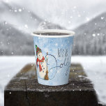 Gobelets En Papier Jolly Snowman ID841<br><div class="desc">Cette jolie tasse en papier de Noël en bleu présente des flocons de neige étincelants comme toile de fond pour un gros bonhomme de neige et le texte manuscrit "Let's be Jolly". Recherchez ID841 pour voir d'autres produits avec cette conception.</div>