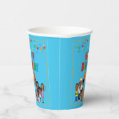 Gobelets En Papier JOOLS TV ®️ Blue 8 oz Coupes papier (Droite)