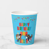 Gobelets En Papier JOOLS TV ®️ Blue 8 oz Coupes papier (Recto)