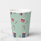 Gobelets En Papier Jote Noël présente des ornements Motif (Droite)