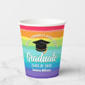 Gobelets En Papier Jote Rainbow Graduate LGBTQ Graduate Party (Recto)