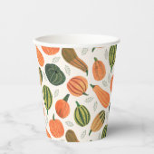 Gobelets En Papier Jote Russe Thanksgiving citrouille motif (Recto)